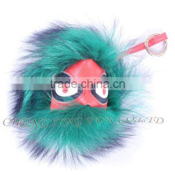 CX-R-48K Cute Accessories Fashion Genuine Fox Raccoon Fur Key Chains photo-4