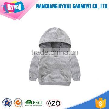 Wholesale OEM Fancy Custom Design Baby Cotton Long Sleeve Pullover Children Plain Hoodies For Kids photo-2