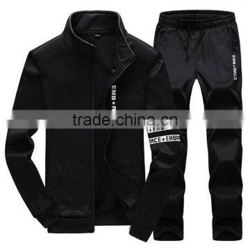 High Quality Mens Gym Fitness Fleece Jogging Suits Jogging Sports Custom Tracksuit photo-2