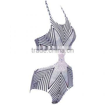 Sexy Women Halter Cut Out One-Piece Swimwear Swimsuit Bathing Suit NP000003 photo-4
