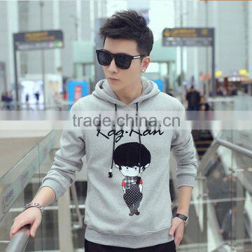 China Clothing Manufacturers Oem Custom 100% Cotton Long Sleeve Printed Pullover Hoodie Without Pockets photo-5