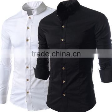 factory supply cheap long sleeve men white business dress shirt