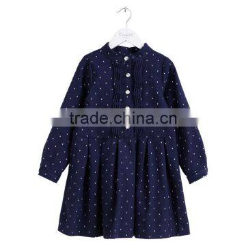 S17620A Girls Boutique Clothing Ruffle Dresses Long Sleeve Girls Outfit Dress photo-3