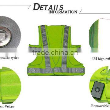 Reflective Police Security Uniforms Led Shirt/flashing Led Safety Vest photo-6