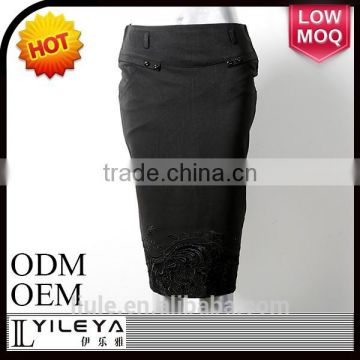 YILEYA new design high waist narrow crochet knit skirt