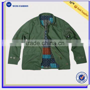 Plain Varsity Jacket Wholesale Green Army Jacket Sports Jacket For Men