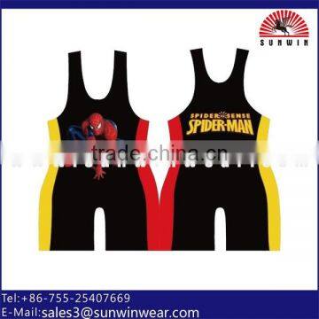 New Design Custom Youth Wrestling Singlet Printed Jumpsuit