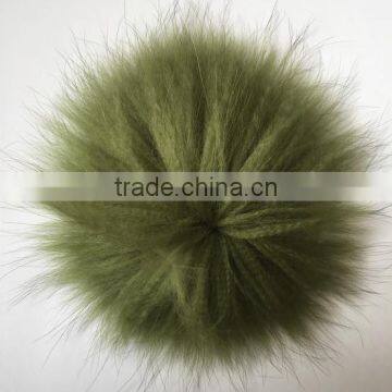 wholesale raccoon fur pom poms / raccoon fur bobbles for hats