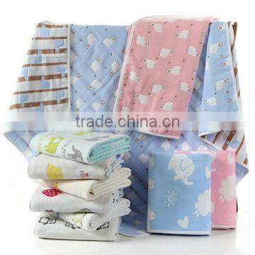 Baby towel towel six layers mushroom child pure cotton gauze towel was sucked baby baby baby mushroom blanket