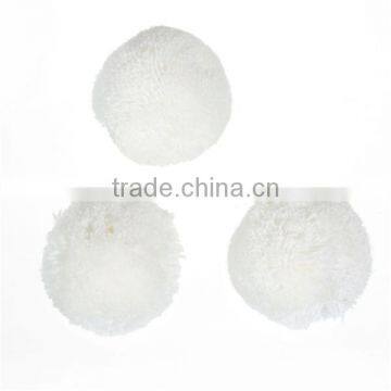 Cashmere Pom Pom Balls DIY Craft Decoration White Round 40mm Dia. photo-3