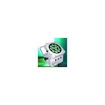 12 X 10W Quad LED Wireless Battery LED Flat PAR / Wifree Magicube Q12 / Wedding Lighting (FS-P5004) photo-2