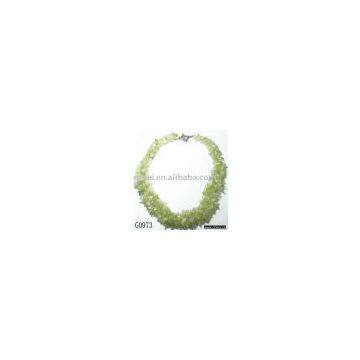 one pcs 21 inch new jade chip necklace G0973