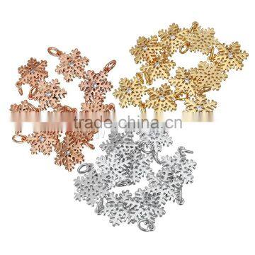 cz micro pave Snowflake pendant wholesale