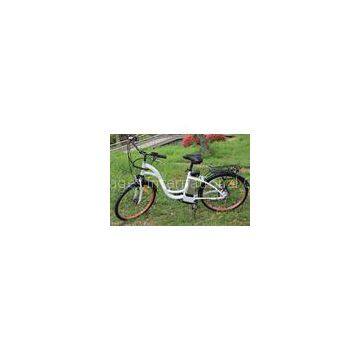 Folding Steel Saddle commuter electric bike , Shimano 7 - speed Tourney electric assist bicycle