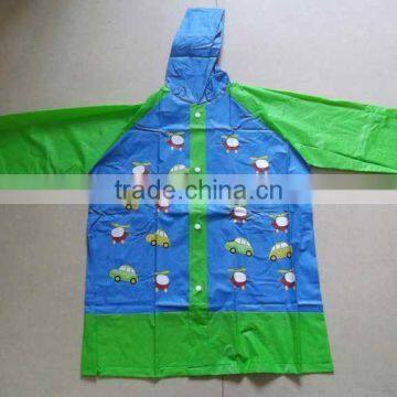 transparent PVC Children Raincoat