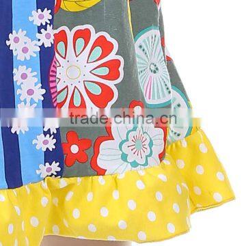 Kids Clothes Cotton Manufacturing Wholesale Childrens Designer Boutique Clothing Girls Ruffles Dress photo-6