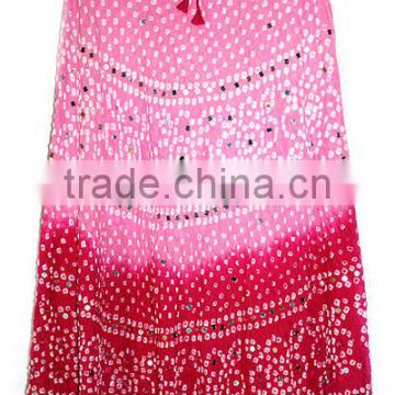 HIPPI COTTON INDIAN SKIRTS , TRADITIONAL ETHNIC SKIRTS