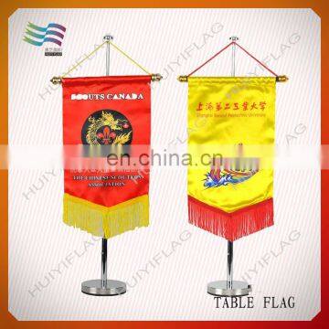 Custom triangle pennant shaped flags