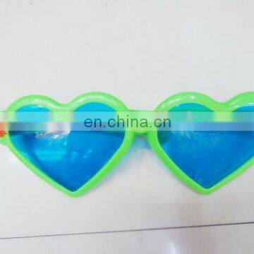 Heart shaped Cute glasses green Party big funny glasses