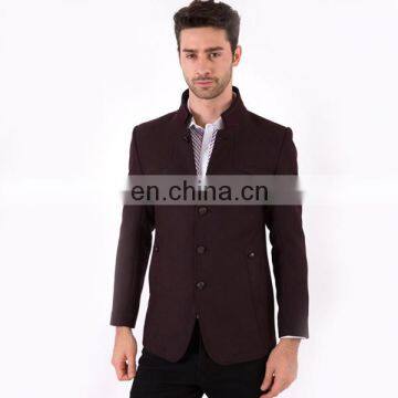 New Collection Top Quality Men Single-breasted Slim Fit Woolen Coat