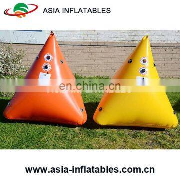 Inflatable Promoting Buoy In Pyramid Shape For Ocean Or Lake Advertising