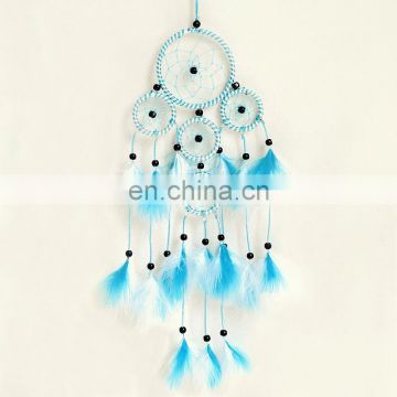 FW-0109 wholesale cheap feather decoration indian dream catcher