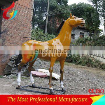 Playground Equipment Life Size Sculpture Fiberglass Horse Statue photo-3