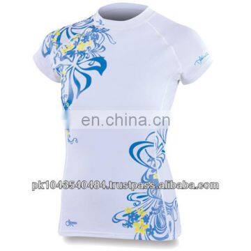 Lycra short sleeve rash guard