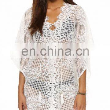 Summer Women Bathing Suit Sexy Lace Crochet Bikini Swimwear Cover Up Beach Dress