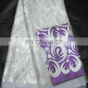 High Quality African Lace Fabric/ Cord Lace/ French Lace/ Guipure Lace/ Cotton Lace FL720 Fuchsia photo-4