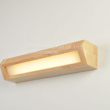 Long Shaped LED Wooden Wall Lamp