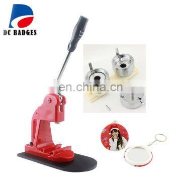 Popular mini high quality round handed button making machine