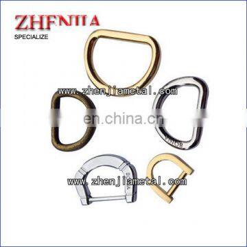 metal d ring, zinc alloy d ring, welded/ unwelded d rings for handbags