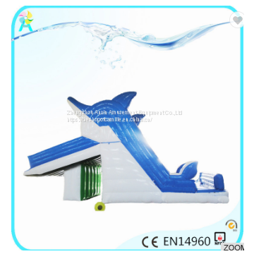 Quick-set Above Ground Metal Swimming Pool/Outdoor Metal Frame Swimming Pool With Dolphin Slide