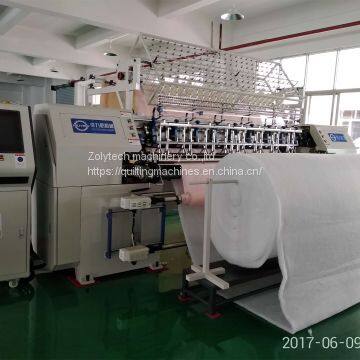 Computerized lock stitch multi needle quilting machine