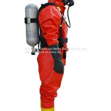 Professional Light Duty Chemical Protective Suit For Firefighter's Protection