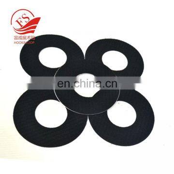 Heavy Duty Stick On hook loop concentric circle glue backing with plastic paper