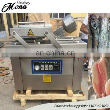 Price for Hot sale DZ600 mona stainless steel Double chamber rice meat beef vegetables fruits food vacuum packing machine