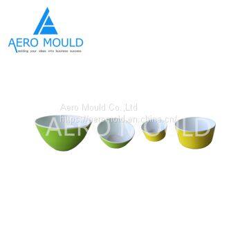 Double color food grade plastic fruit bowl mould