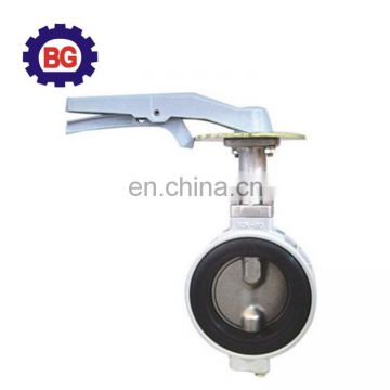 2 inch aluminium manual handles wafer butterfly valve