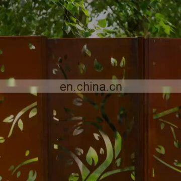 Apartment Corten Steel Balcony Decorative Privacy Screen