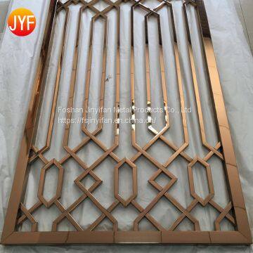 Metal manufacture laser cut metal screens partition home decor stainless steel room divider