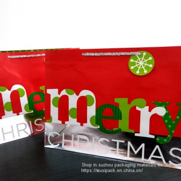 Christmas gift bags Holiday shopping bag