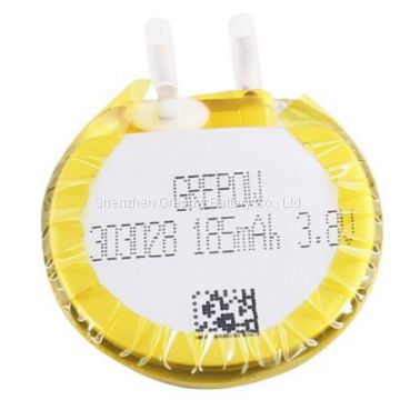 Grepow 185mAh 3.8V Round Shaped Lipo Battery 3030028