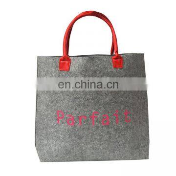 Customized felt ladies handbag shopping bag