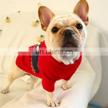 Santa Claus Red Christmas Dog Knitted Sweater Clothes photo-5