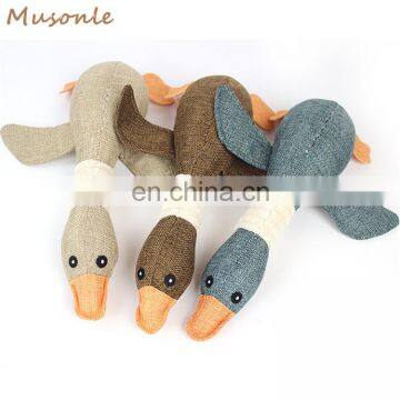 Hot Selling Durable Wild Goose Squeaky Interactive Canvas Dog Toy photo-2