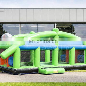 Multi Play Inflatable Basketball Bungee Run Game Field Outdoor Inflatable Sports Arena For Sale