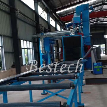 Steel Angel Shot Blasting Machine Roller Conveyor Type