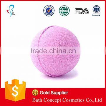 ball shape flower scent fizzy bath bomb for sale